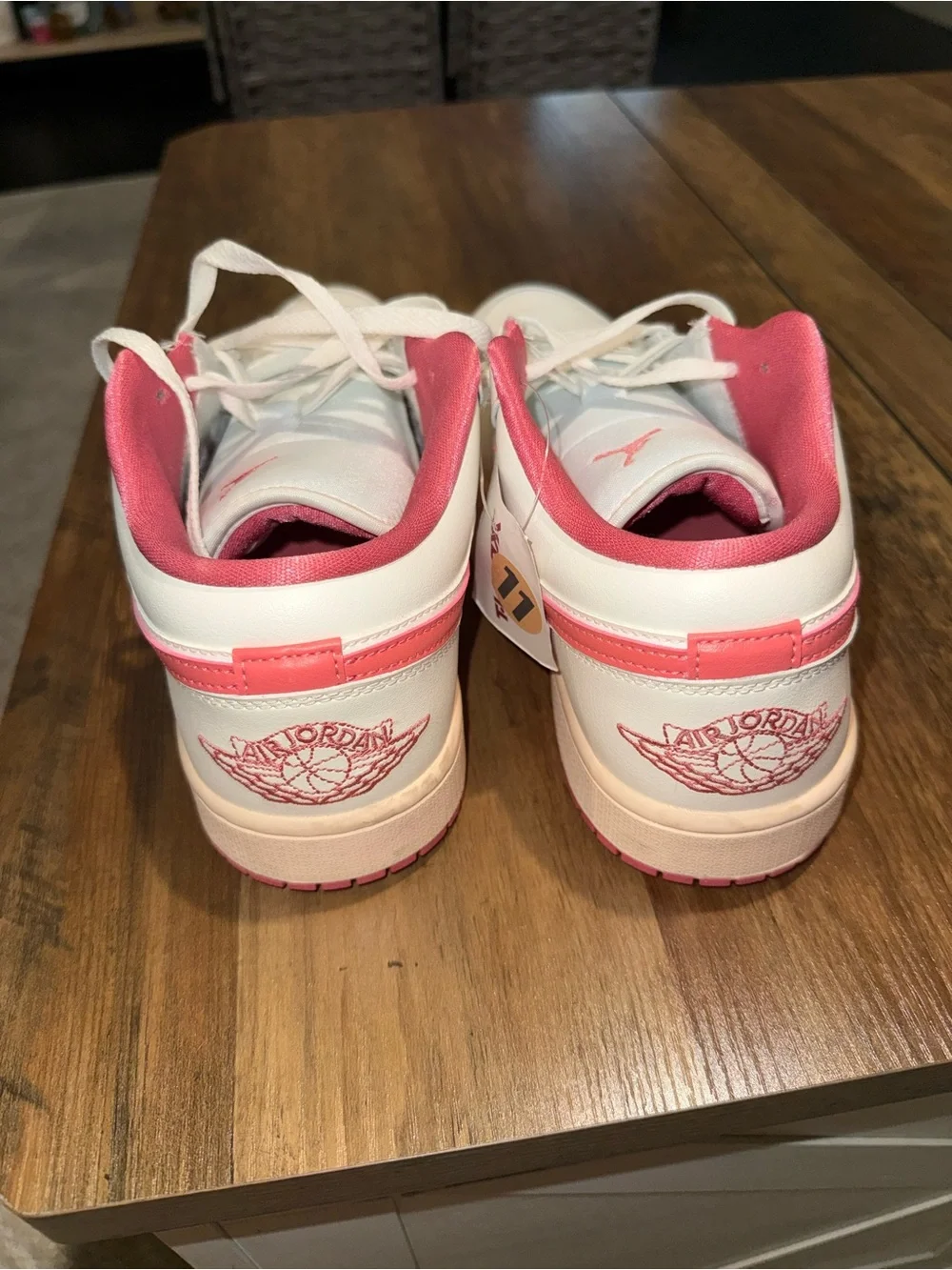 Nike Women’s White and Pink Low-Top Sneakers